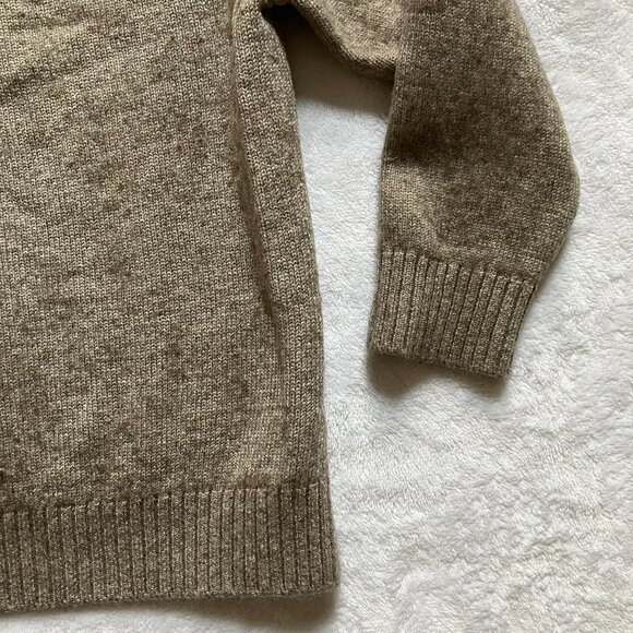Soft Fuzzy Bunny Sweater | Approx. 2-3T | Neutral Taupe Knit | Cozy Pullover - Picture 15 of 16